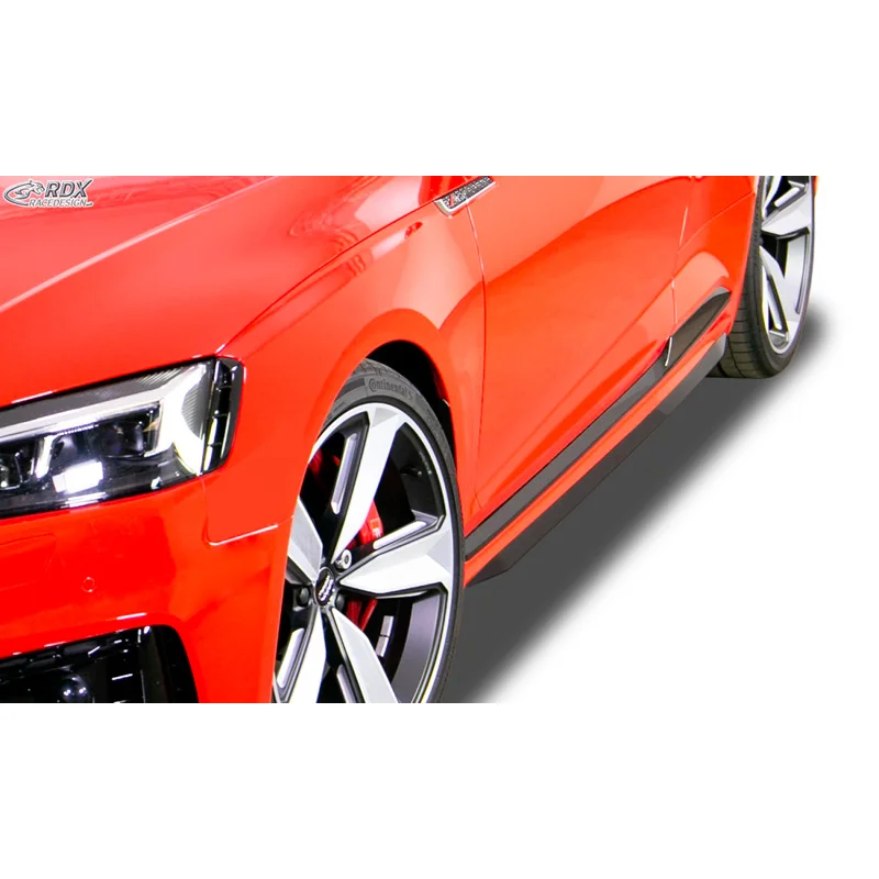 RDX Sideskirts ‘Slim’ passend voor Audi RS5 (F5) 2016- (ABS zwart glanzend)