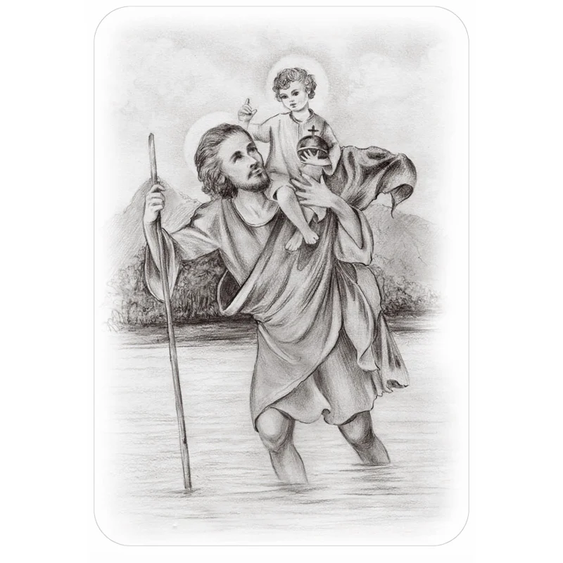 Avisa Auto Tattoo Sticker St.Christopher - 33x47,5cm