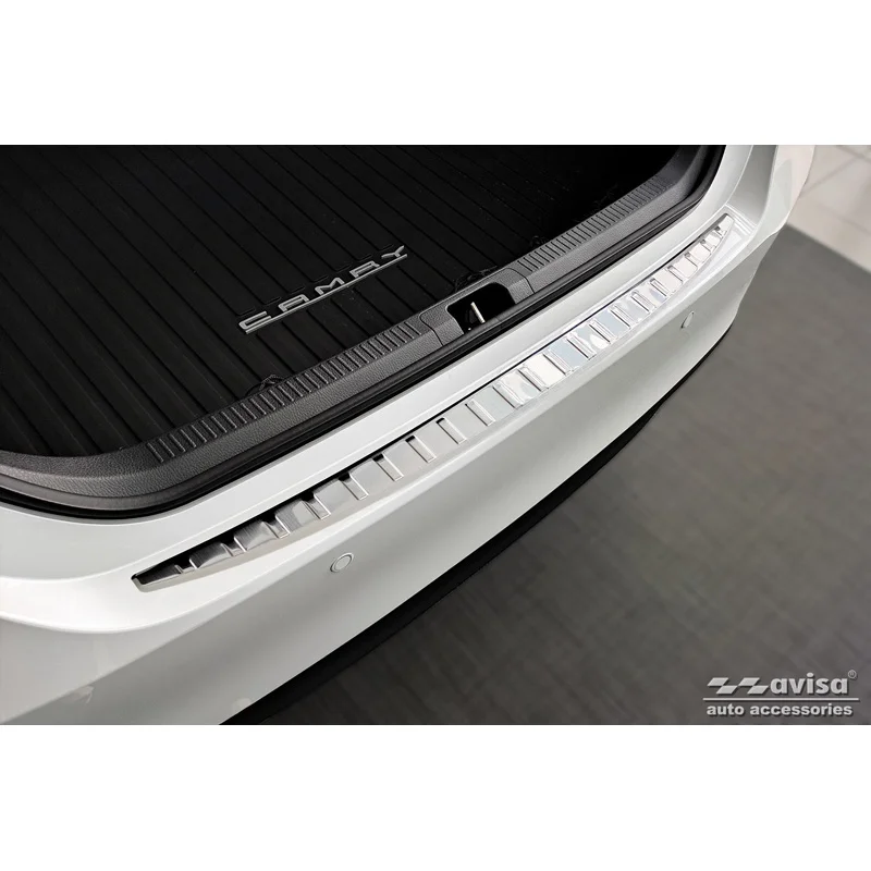 Avisa RVS Achterbumperprotector passend voor Toyota Camry (V7) 2017-2021 & FL 2021-2024 / Toyota Camry (XV80) 2024- - Zilver