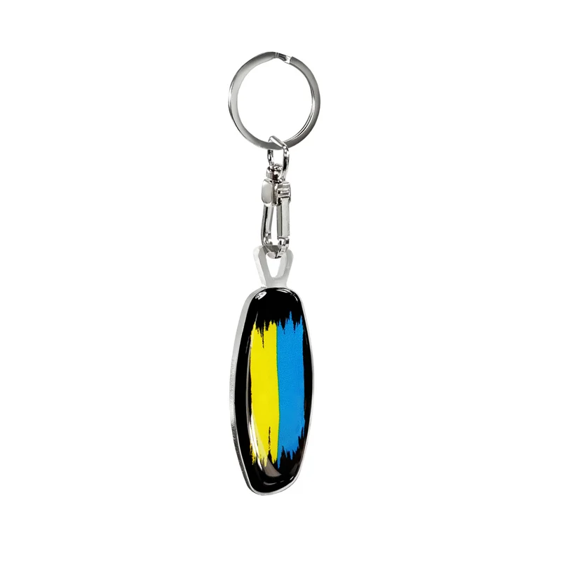 Avisa RVS sleutelhanger - Emblem/ Flag UA+PL