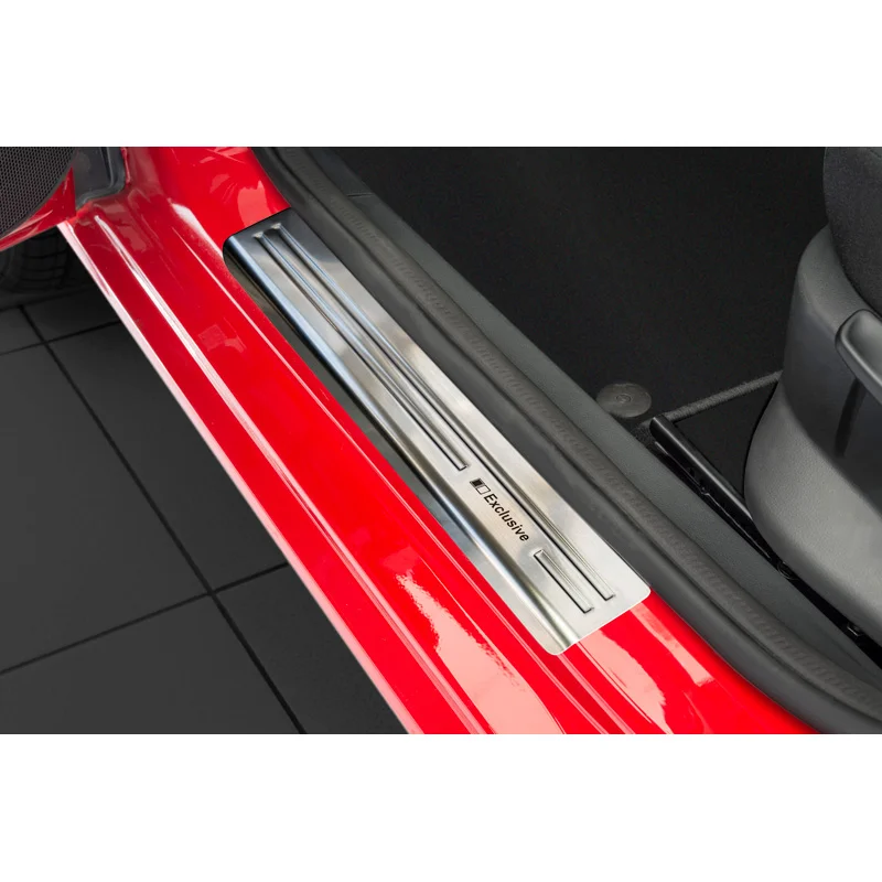 Avisa RVS Instaplijsten passend voor Skoda Fabia III Combi/Hatchback 2014-2018 & FL 2018-2021 - 'Exclusive' - 4-delig