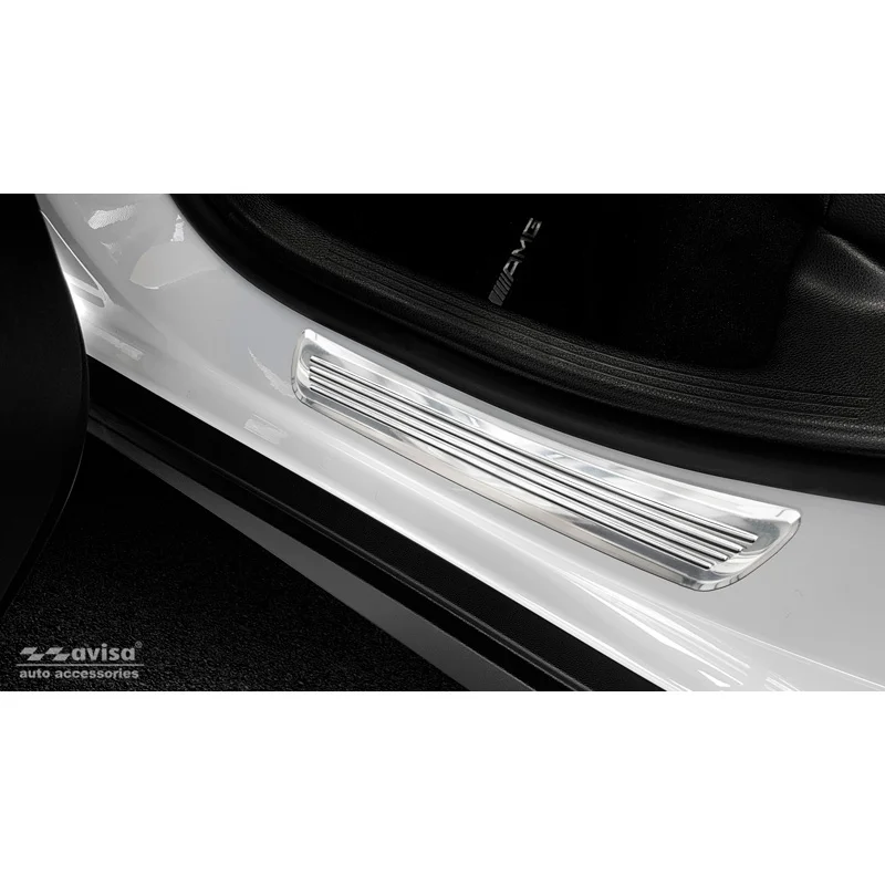 Avisa RVS Instaplijsten passend voor Mercedes GLC/GLC Coupe 2015-2019 & FL 2019- 2-delig (achterdeuren)