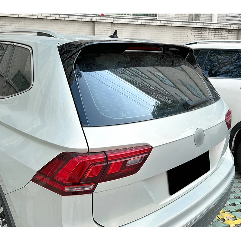 AutoStyle Dakspoiler passend voor Volkswagen Tiguan II 2016-2024 excl. R/R-Line (ABS Glanzend zwart)