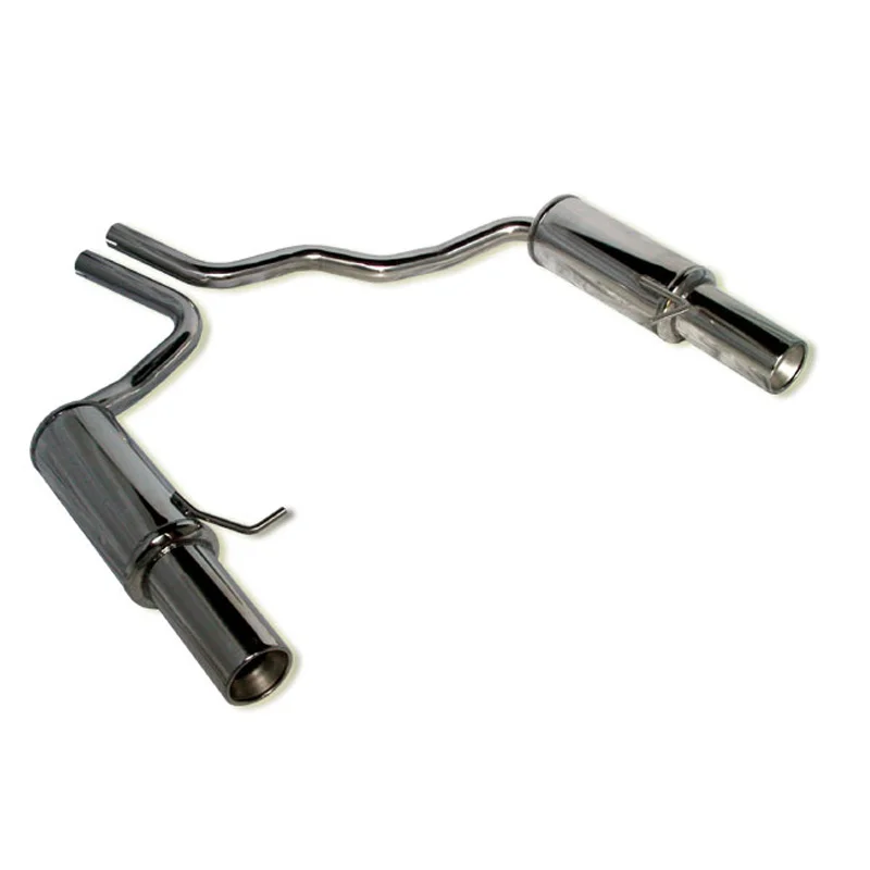 InoXcar 100% RVS Dubbele Sportuitlaat passend voor Audi A4 8E 2.5 TDi 2001- Links/Rechts 102mm