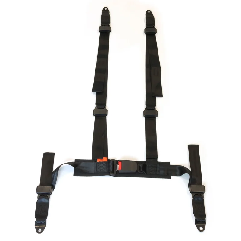 AutoStyle Racing Sportgordel 4-Punts Zwart + E-keur (2-inch)