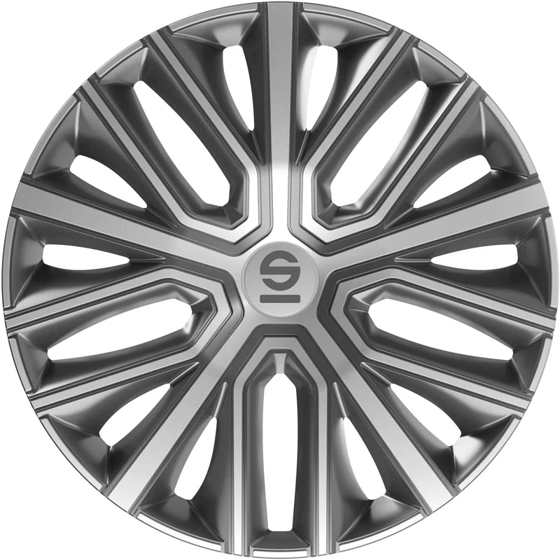 Sparco Wieldoppen Modena - 16-inch - Grijs/Zilver - Set van 4 stuks