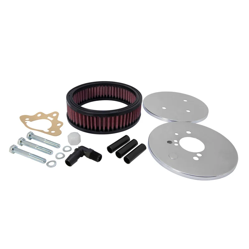 K&N carburateur luchtfilter rond passend voor Stromberg 175 CD, middengat, diameter 150 mm, Montagehoogte 47mm (56-1620)