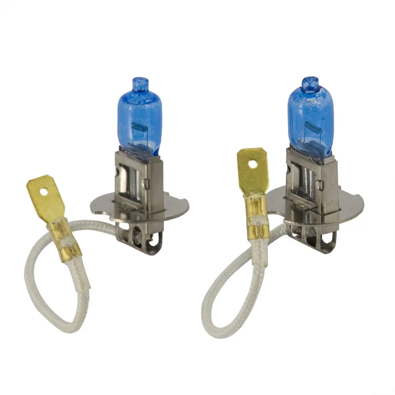 AutoStyle SuperWhite Blauw H3 55W/12V/4200K Halogeen Lampen, set à 2 stuks (E13)