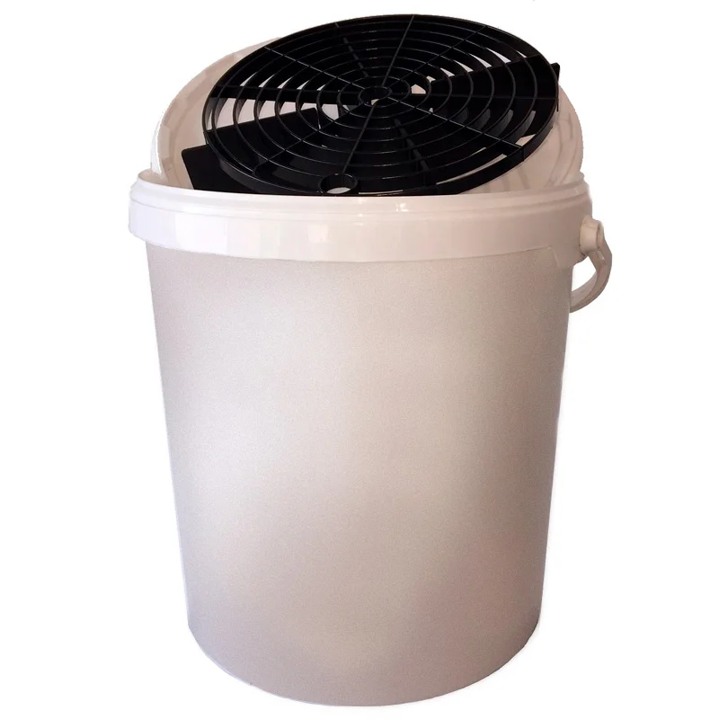 AutoStyle Autowasemmer 15L Wit + Deksel + Grit guard
