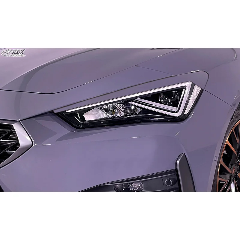 RDX Koplampspoilers passend voor Seat Leon (KL) / Cupra Leon (KL) & Cupra Formentor (KM) 2020- & Seat Tarraco (KN2) 2019- (ABS)
