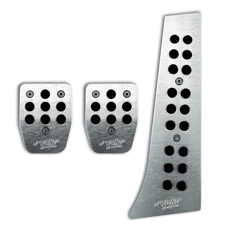 Simoni Racing Set Pedalen Special - Geborsteld Aluminum + Anti-Slip - Handgeschakeld