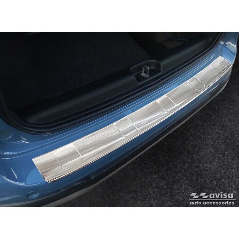 Avisa RVS Achterbumperprotector passend voor Fiat Panda III Cross 2020- incl. Hybrid - Zilver