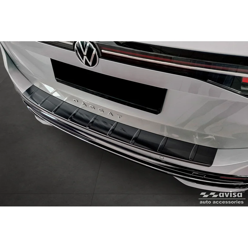 Avisa RVS Achterbumperprotector passend voor Volkswagen Passat Variant (CJ5) 2023- - Zwart