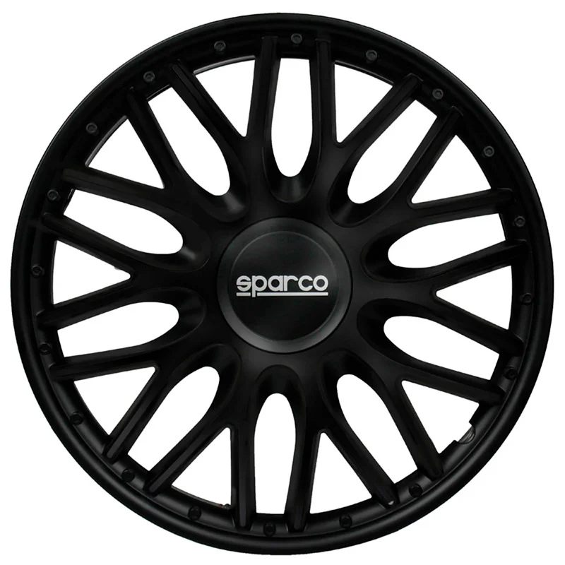 Sparco Wieldoppen Roma - 13-inch - Zwart - Set van 4 stuks