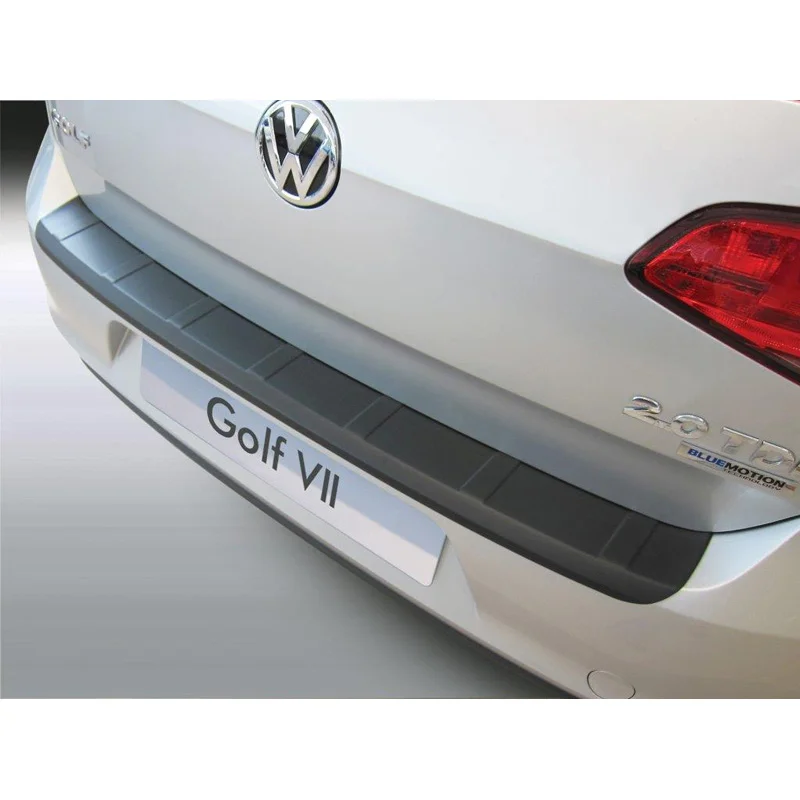 RGM ABS Achterbumper beschermlijst passend voor Volkswagen Golf VII 3/5 deurs 2013-2019 ‘Ribbed’ Zwart
