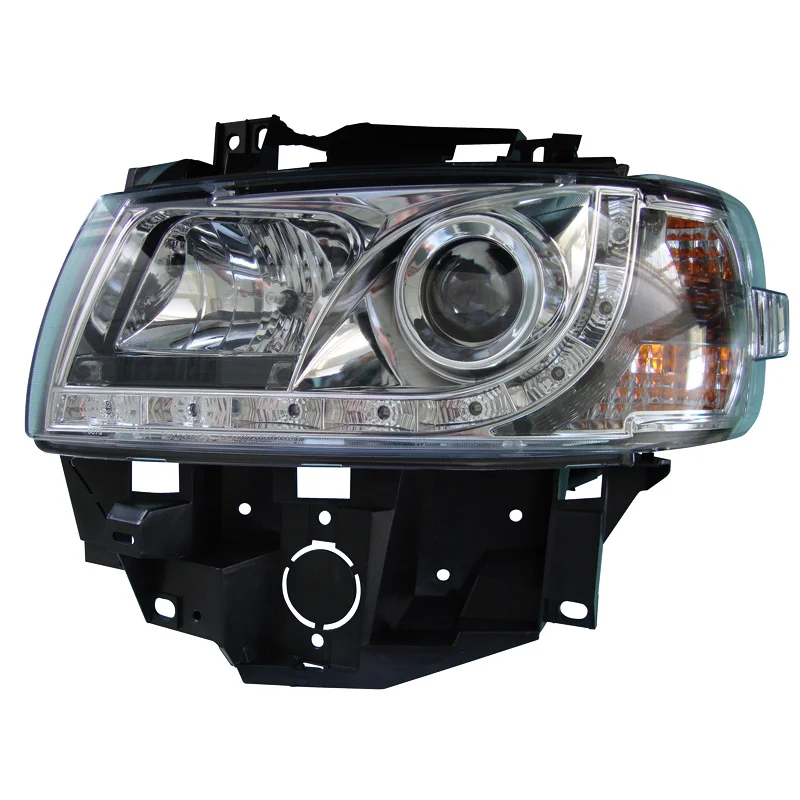 AutoStyle Set Koplampen in DRL-Look passend voor Volkswagen Transporter T4 ‘GP’ 1996-2003 – Chroom