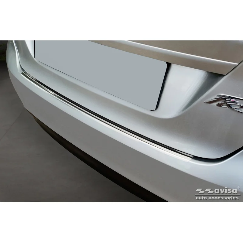 Avisa RVS Achterbumperprotector passend voor Ford Fiesta 3/5-deurs 2008-2012 & FL 2012-2017 incl. Fiesta Van - Zilver
