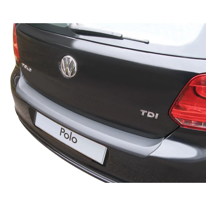 RGM ABS Achterbumper beschermlijst passend voor Volkswagen Polo 6R 3/5 deurs 2009-2014 Zwart