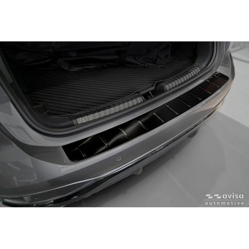Avisa RVS Achterbumperprotector passend voor Audi A6 (C9) Avant S-Line 2025- - Zwart