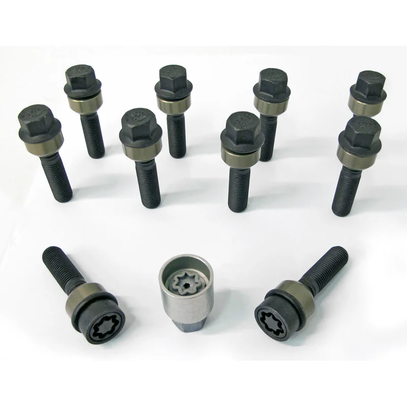 H&R Wielboutenset bolkonisch met beweegbare ring R14 M14x1.50 – Lengte 66mm – 10 stuks (Bv. passend voor Porsche) – incl. wielsloten