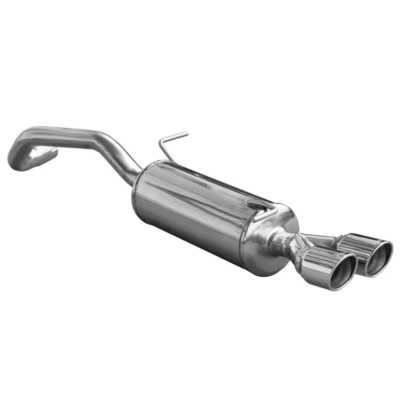 InoXcar 100% RVS Sportuitlaat passend voor Audi A1 1.4TFSi (122pk) 2011- 2x80mm X-Race