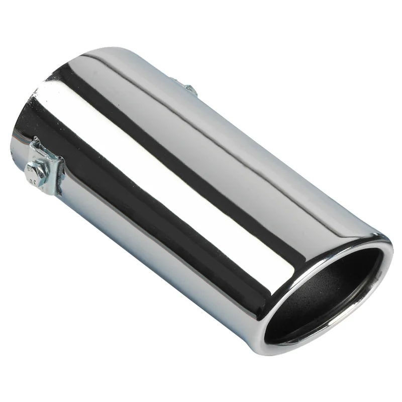 AutoStyle Uitlaatsierstuk Staal/Chroom - ovaal 80x60mm - lengte 165mm - ->55mm aansluiting