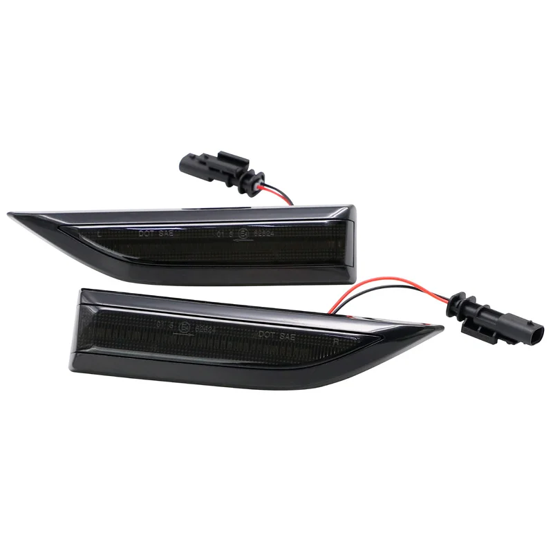 AutoStyle Set LED Zijknipperlichten passend voor Volkswagen Transporter T6 2015-2020 – Rookgrijs- incl. Dynamic Running Light