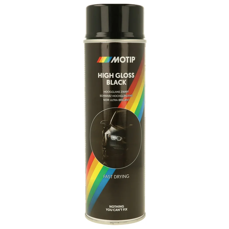 Motip Rallye Lak - Zwart hoogglans - 500ml