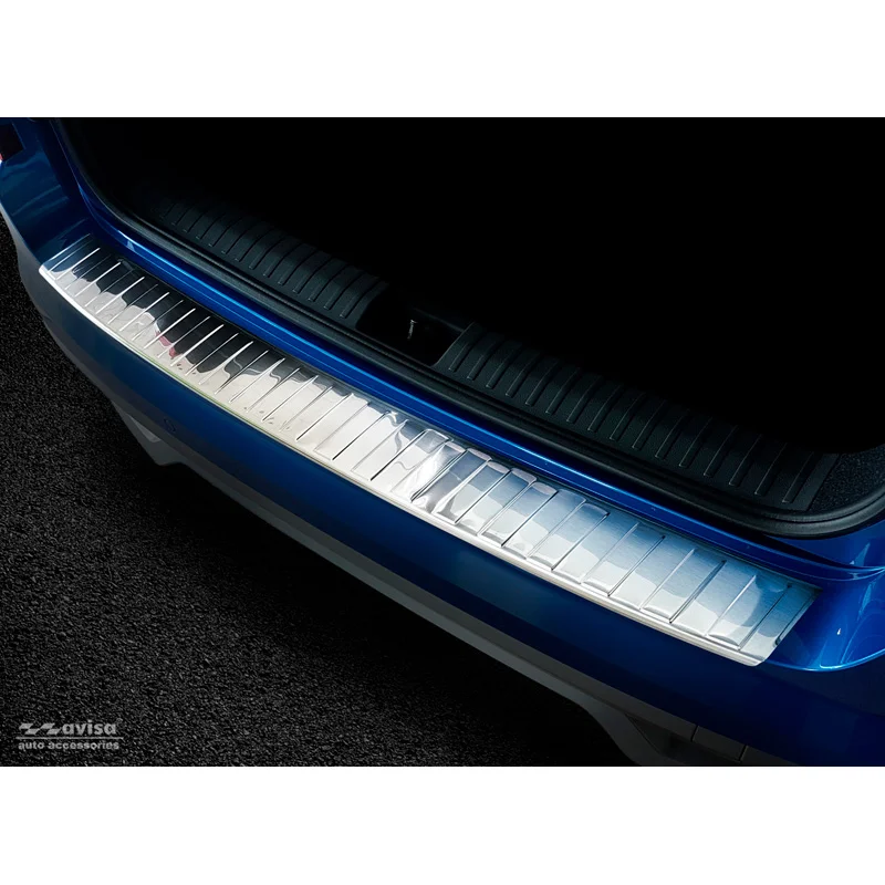 Avisa RVS Achterbumperprotector passend voor Skoda Kamiq 2019- - Zilver
