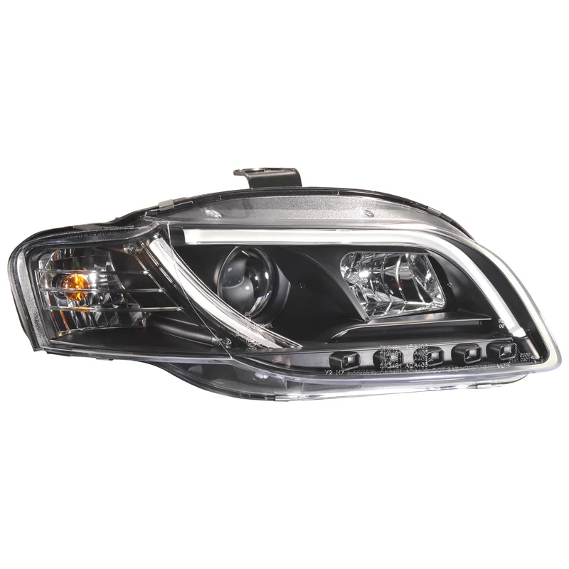 AutoStyle Set Koplampen incl. DRL ‘Light-Bar’ passend voor Audi A4 B7 2005-2008 – Zwart