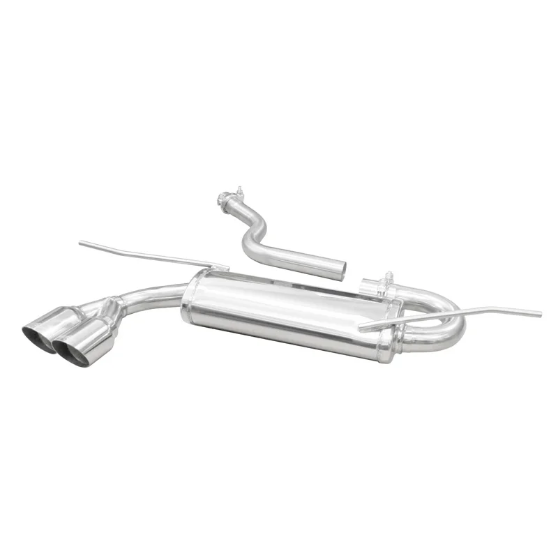 InoXcar 100% RVS Sportuitlaat passend voor Seat Leon (5F) 1.4 TSi 122pk 2012- 50mm 2x80mm Racing