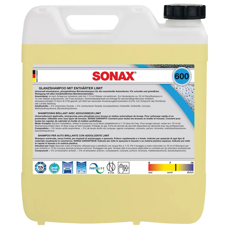 Sonax 600.600 Limit Glansshampoo 10-Liter