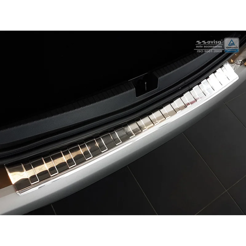 Avisa RVS Achterbumperprotector passend voor Dacia Duster II 2018-2021 & FL 2021-2024 - Zilver