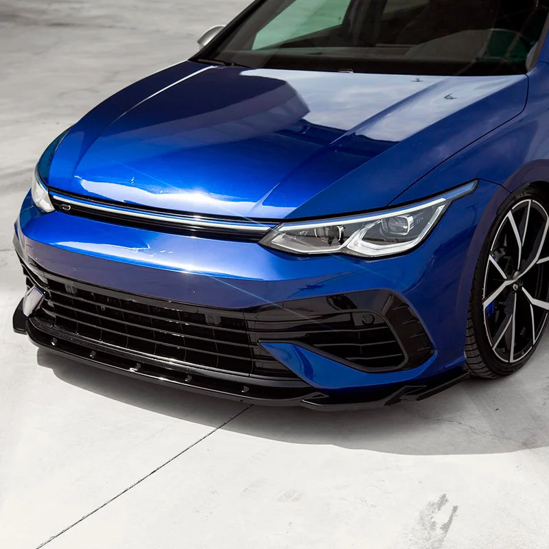 Oneway Voorspoilerlip passend voor Volkswagen Golf VIII HB/Variant R 2020- – Glanzend zwart