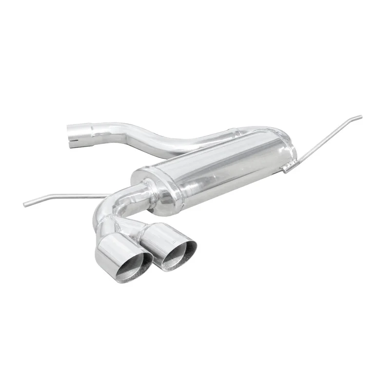 InoXcar 100% RVS Sportuitlaat passend voor Volkswagen Golf V 2.0 TFSi (200pk) 2004- 2x80mm Racing