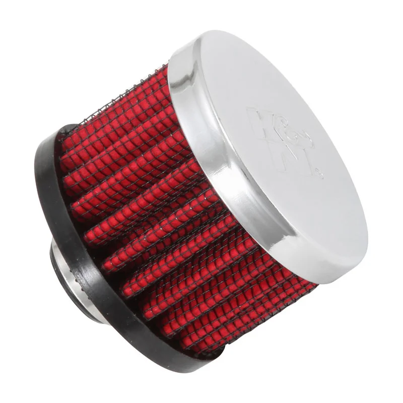 K&N Carterontluchtingsfilter - rubber onderplaat - 10mm aansluiting (62-1320)