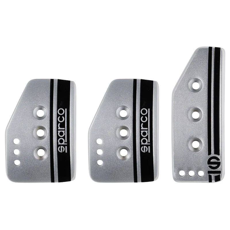 Sparco Set Pedalen Settanta - Titanium/Zwart - Handgeschakeld