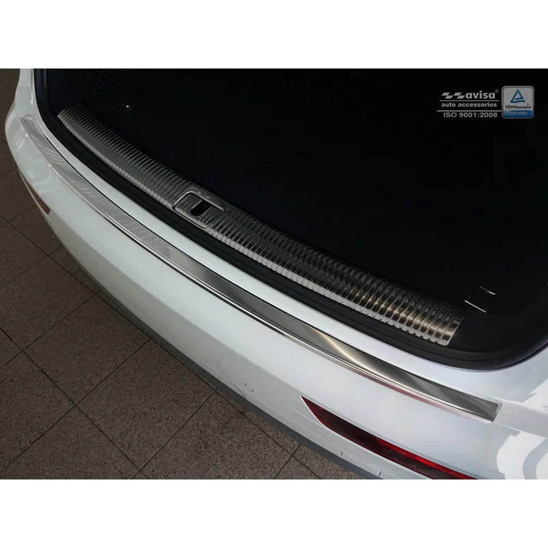 Avisa RVS Achterbumperprotector passend voor Audi Q5 2017-2020 & FL 2020- - Zilver