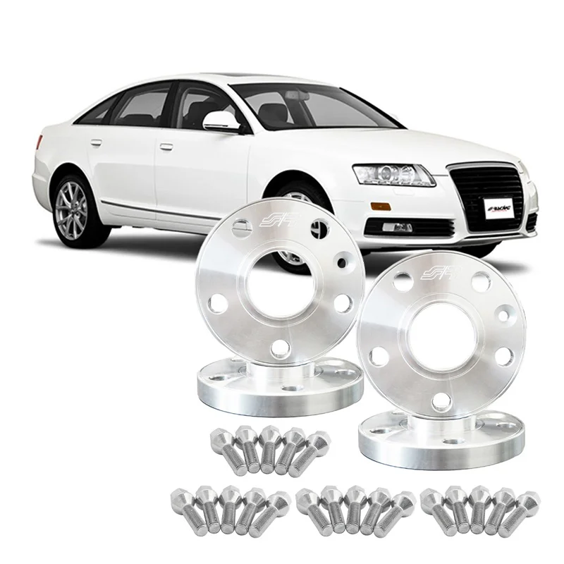 Simoni Racing Aluminium Spoorverbreder Set – 2x13mm(VA) – 2x20mm(AA) (Naaf 57,1mm) inclusief wielbouten – passend voor Audi, VW, Seat, Cupra diversen