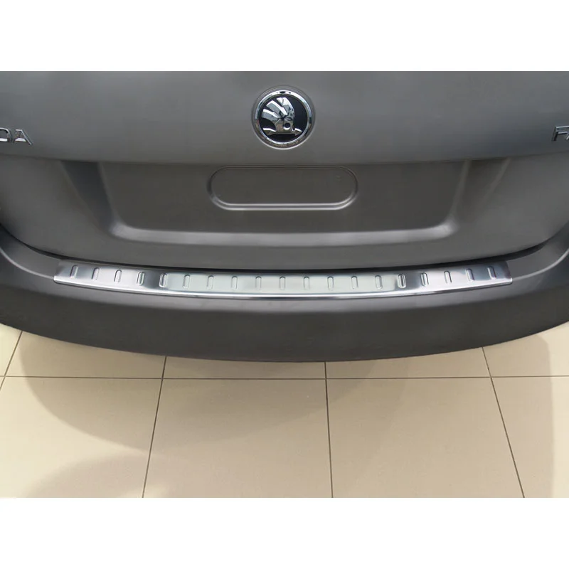 Avisa RVS Achterbumperprotector passend voor Skoda Fabia II Combi 2007- - Zilver