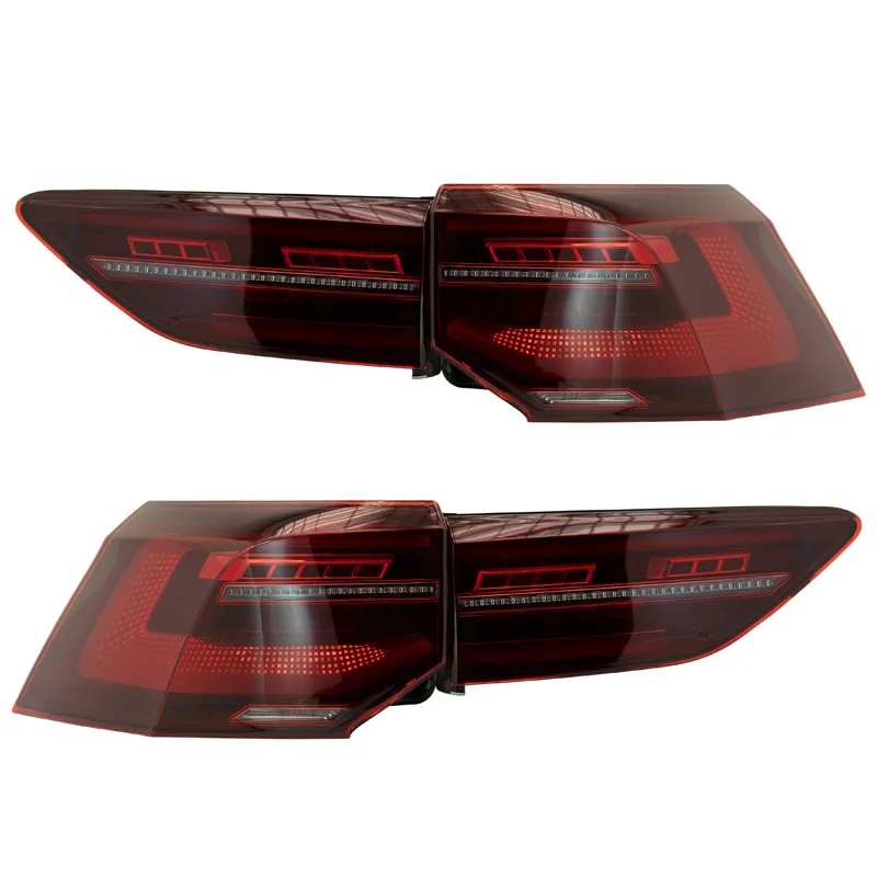 AutoStyle Set LED Achterlichten passend voor Volkswagen Golf VIII 2020- excl. Variant – Rood/Rookgrijs – incl. Dynamic Running Light