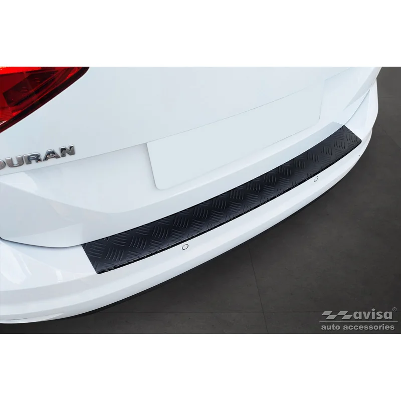 Avisa Aluminium Achterbumperprotector passend voor Volkswagen Touran III 2015- incl. R-Line - Matzwart
