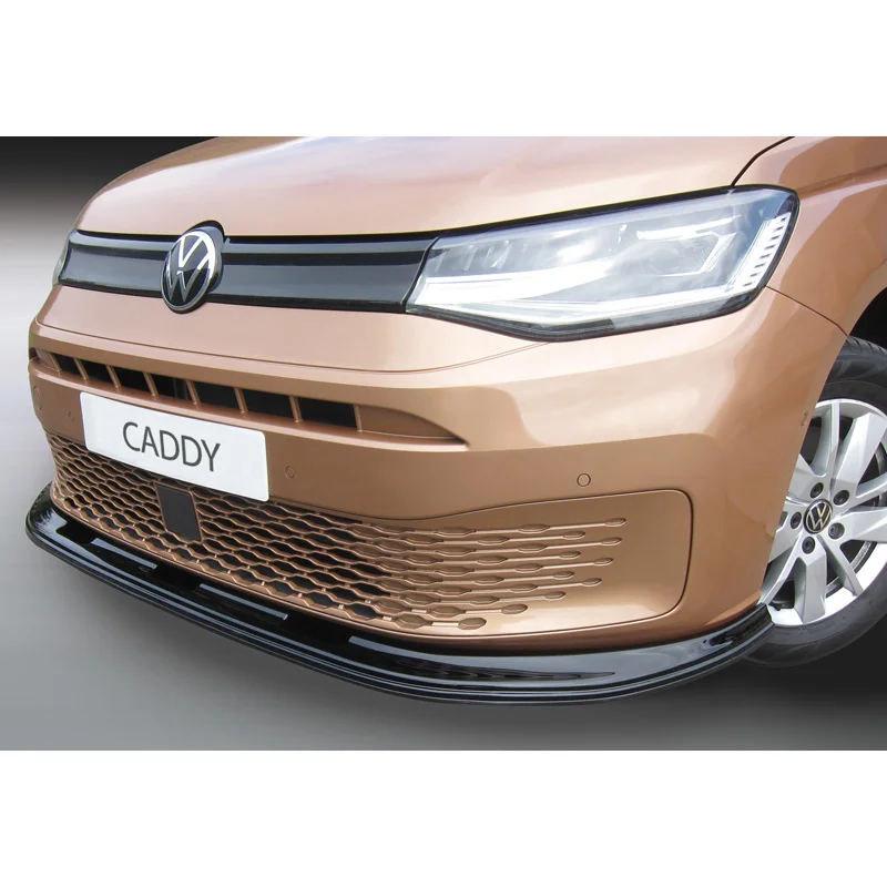 RGM Voorspoilerlip passend voor Volkswagen Caddy V Box/MPV 2020- Zwart
