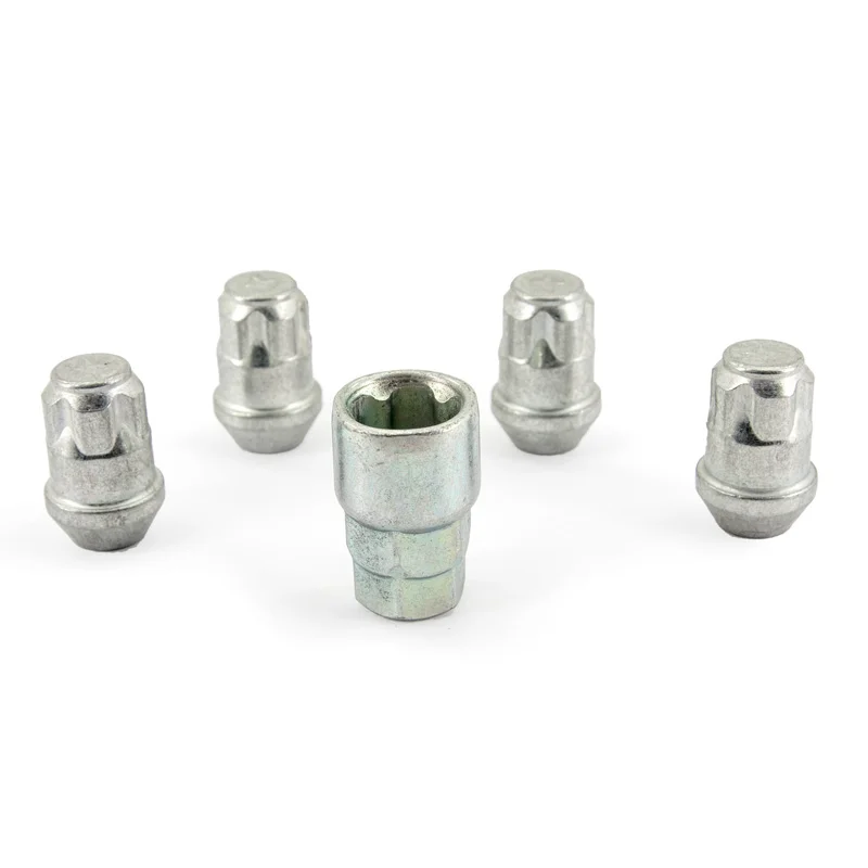 H&R Wielslotenset M12x1.25 konisch – 4 slotmoeren incl. adapter