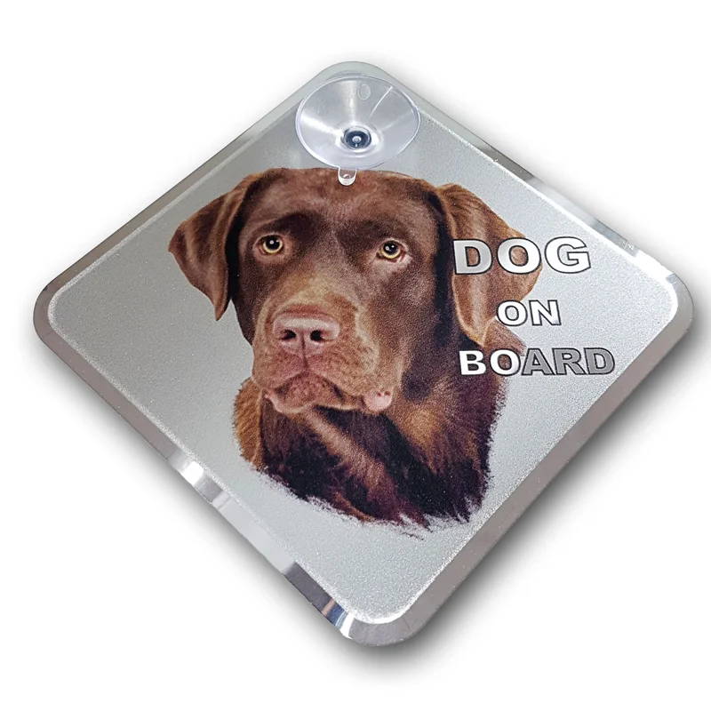 Avisa Auto Tattoo Sticker Dog on Board - Labrador 11,5x11,5cm