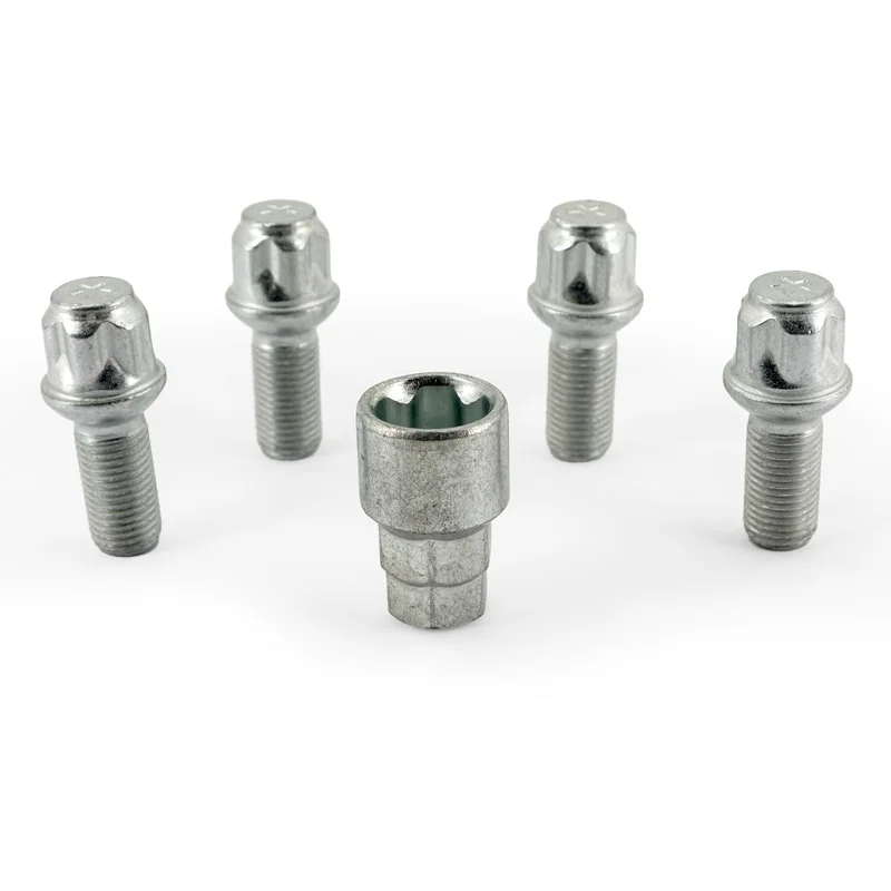 H&R Wielslotenset R13 M14x1.50x27mm bolkonisch – 4 slotbouten incl. adapter