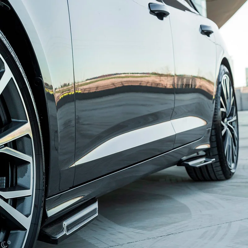 Oneway Set Sideskirts passend voor Audi A6 S-Line/S C8 (Sedan/Avant) 2018- – Glanzend zwart
