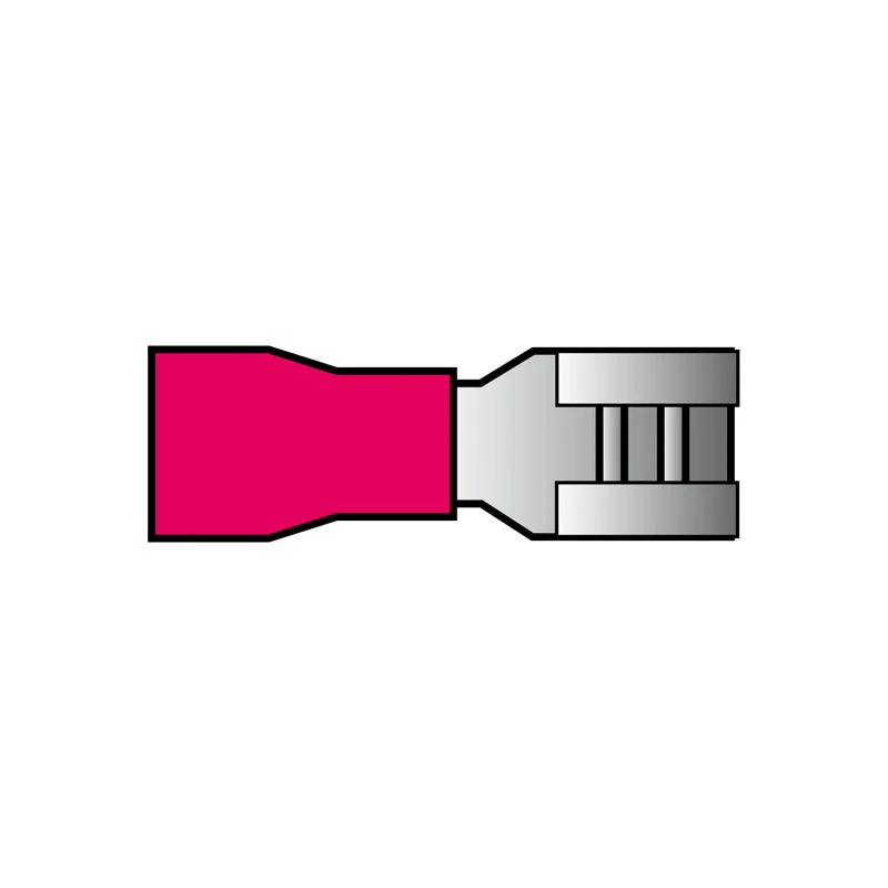 Carpoint Vlakstekkerhuls 741 Rood 4.8x0.5mm Blister 10-stuks