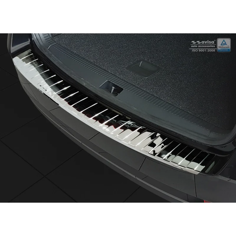 Avisa RVS Achterbumperprotector passend voor Skoda Octavia III Kombi Facelift 2017-2020 - Glanzend Zilver