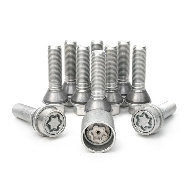 H&R Wielboutenset konisch met beweegbare ring M14x1.25 - Lengte 31mm - 10 stuks (Bv. passend voor BMW) - incl. wielsloten